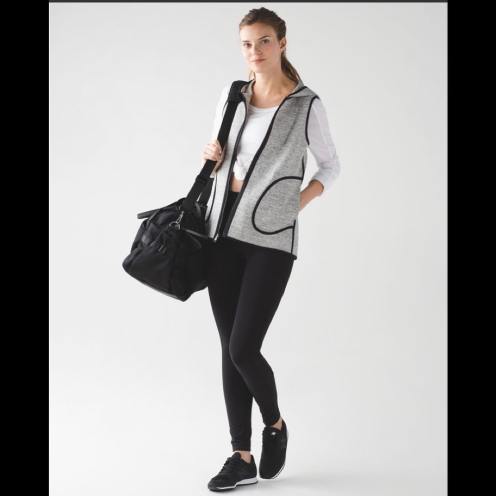 Lululemon Athletica Gray Hooded Vest
